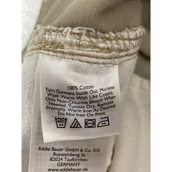 Eddie Bauer Men’s 40x36 Tan Khaki Ripstop Cargo Pants Utility Hiking Outdoor - Picture 9 of 13